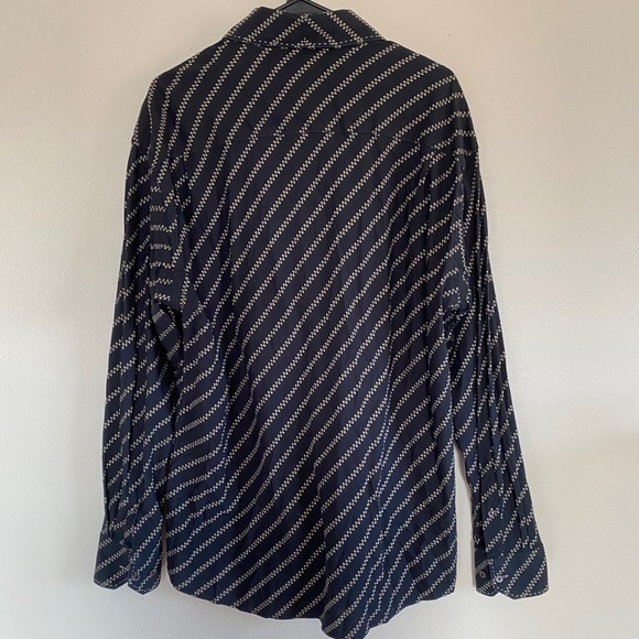 Bugatchi Uomo Black and Gold Button Down - Picture 2 of 3